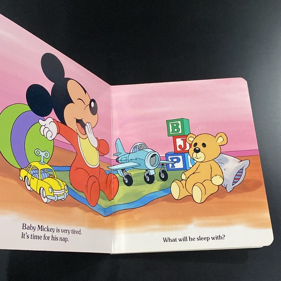 Disney Babies: Baby Mickey’s Nap - Vintage Hardcover Children’s Board Book - Picture 4 of 6